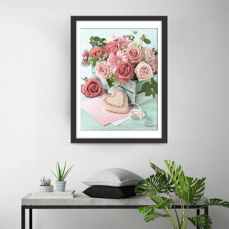 Roses and Heart 5D DIY Diamond Painting Kits