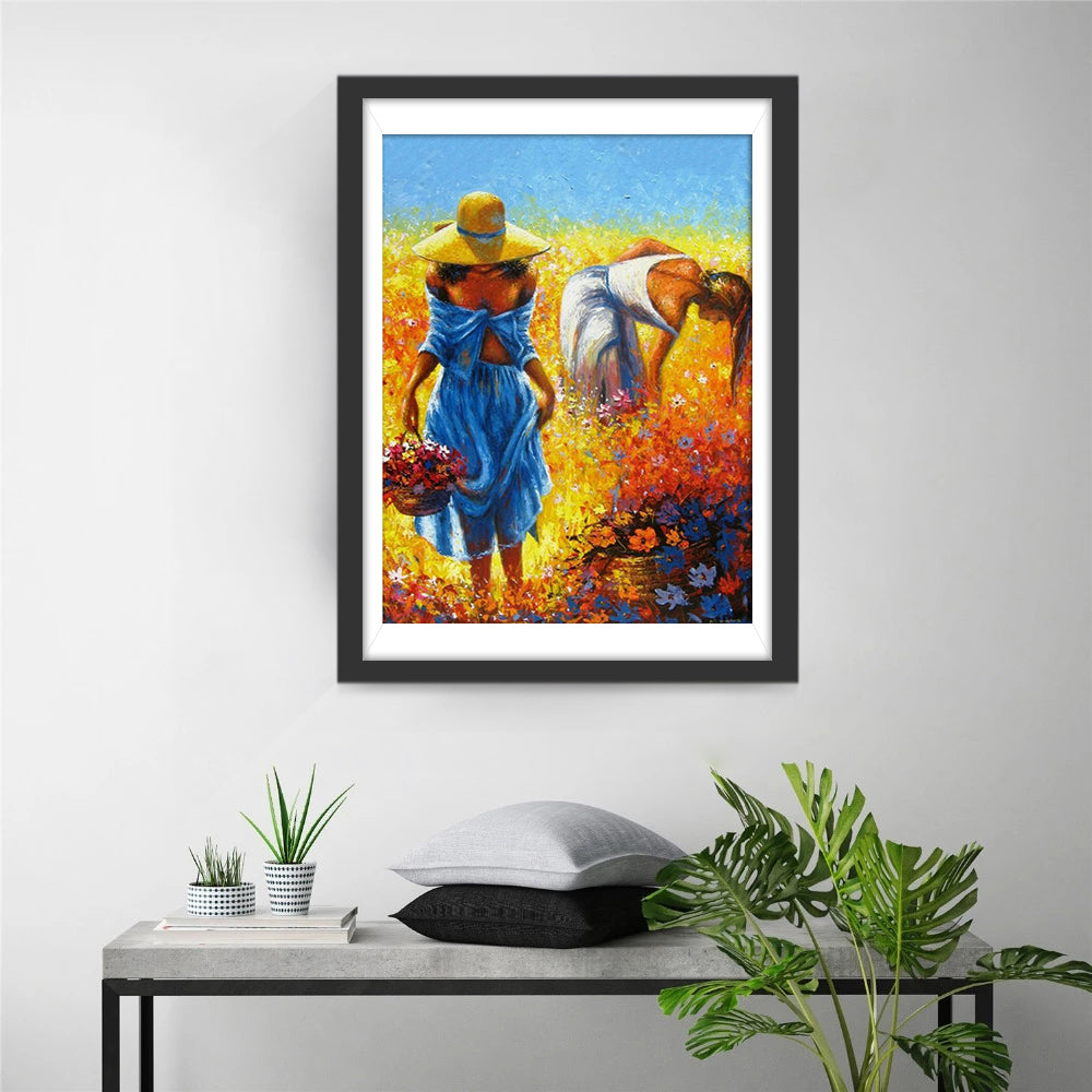 Women in the Poppy Fields Diamond Painting