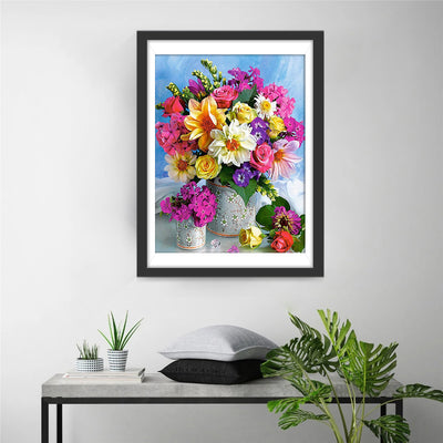 Colorful Dahlias and Roses 5D DIY Diamond Painting Kits