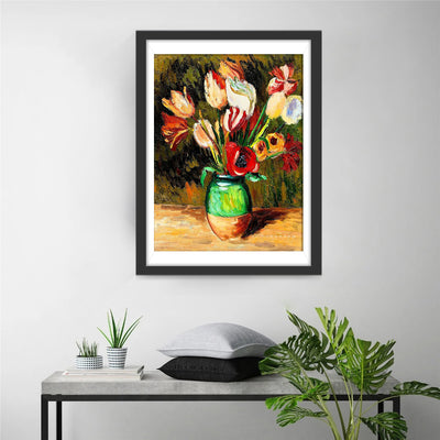 Tulips and Poppies in a Vase 5D DIY Diamond Painting Kits