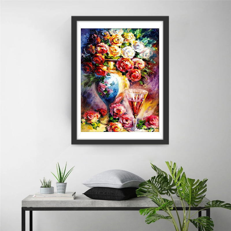 Multicolored Roses Oil Painting 5D DIY Diamond Painting Kits