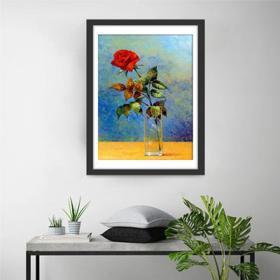 Red Rose in a Glass 5D DIY Diamond Painting Kits