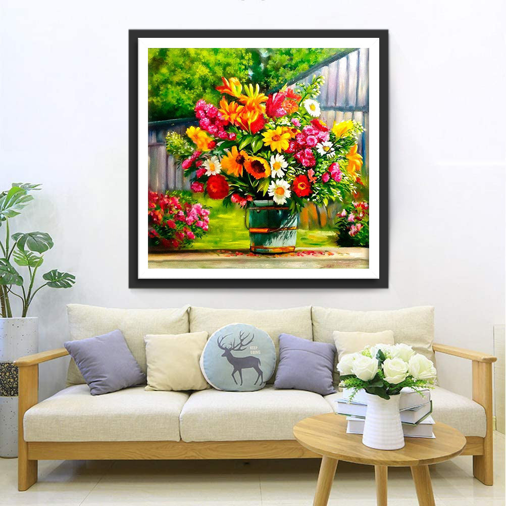 Colorful Flowers Diamond Painting