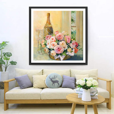 Roses and Wine 5D DIY Diamond Painting Kits