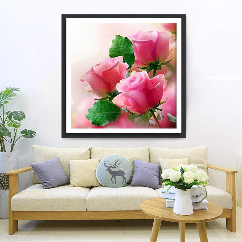 Three Beautiful Roses 5D DIY Diamond Painting Kits