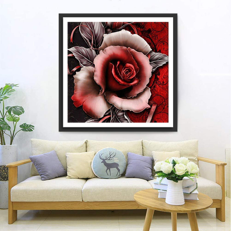 Red and Black Rose 5D DIY Diamond Painting Kits