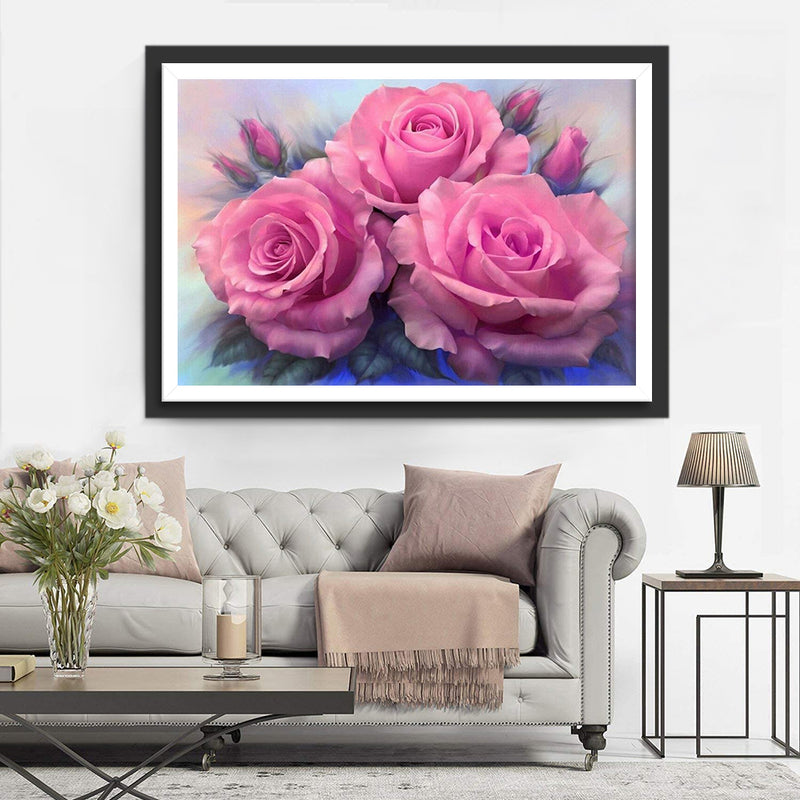 Three Beautiful Roses 5D DIY Diamond Painting Kits