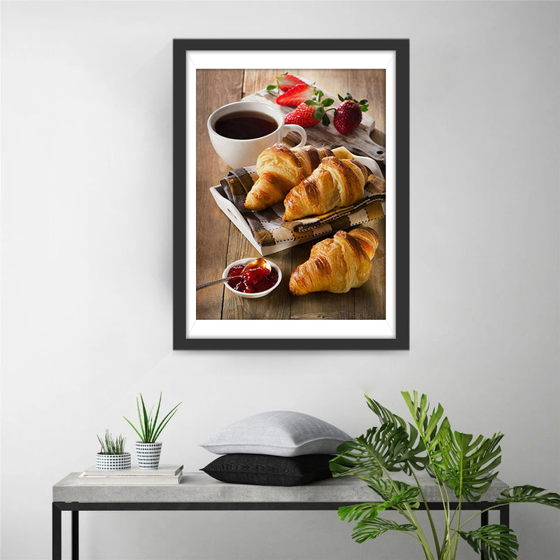 Croissants and Coffee Diamond Painting