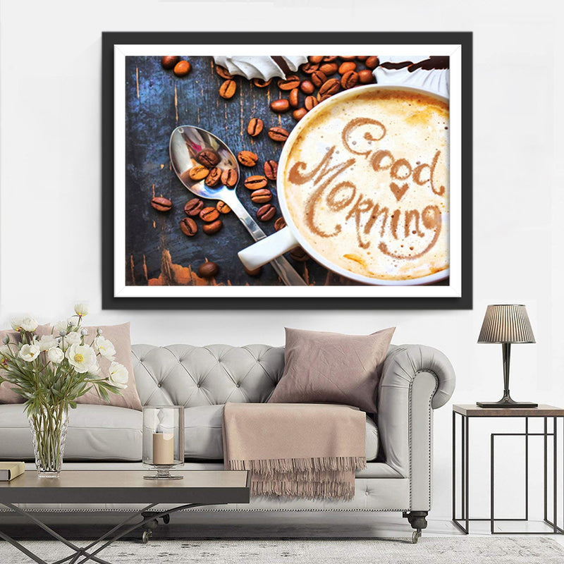 Coffee and Coffee Beans Diamond Painting