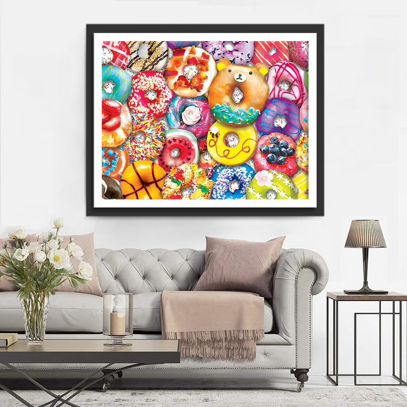 Colorful Donuts Diamond Painting