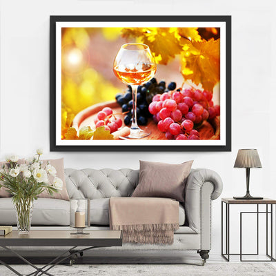 Wine and Grapes Diamond Painting