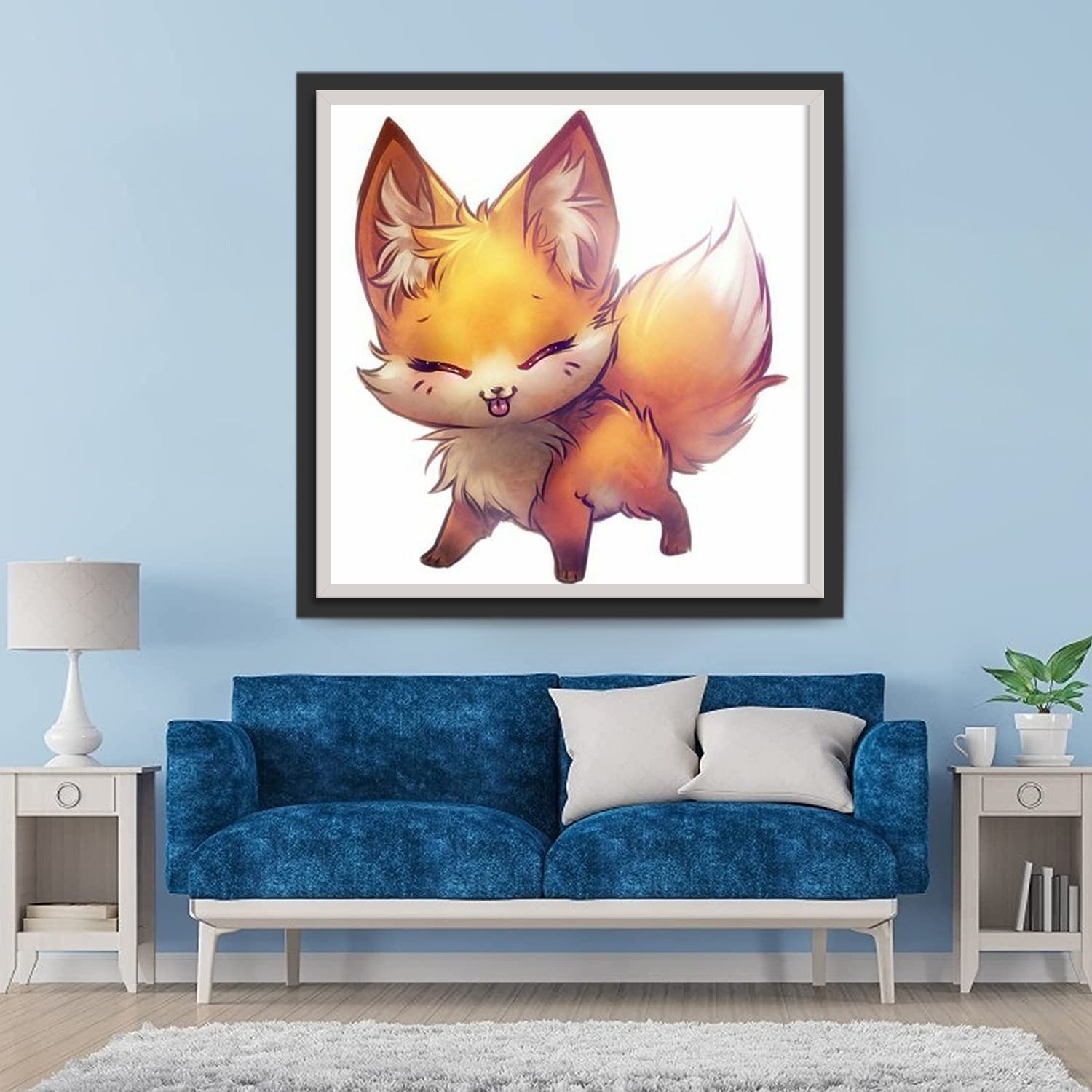 Cute Fox Cartoon Diamond Painting