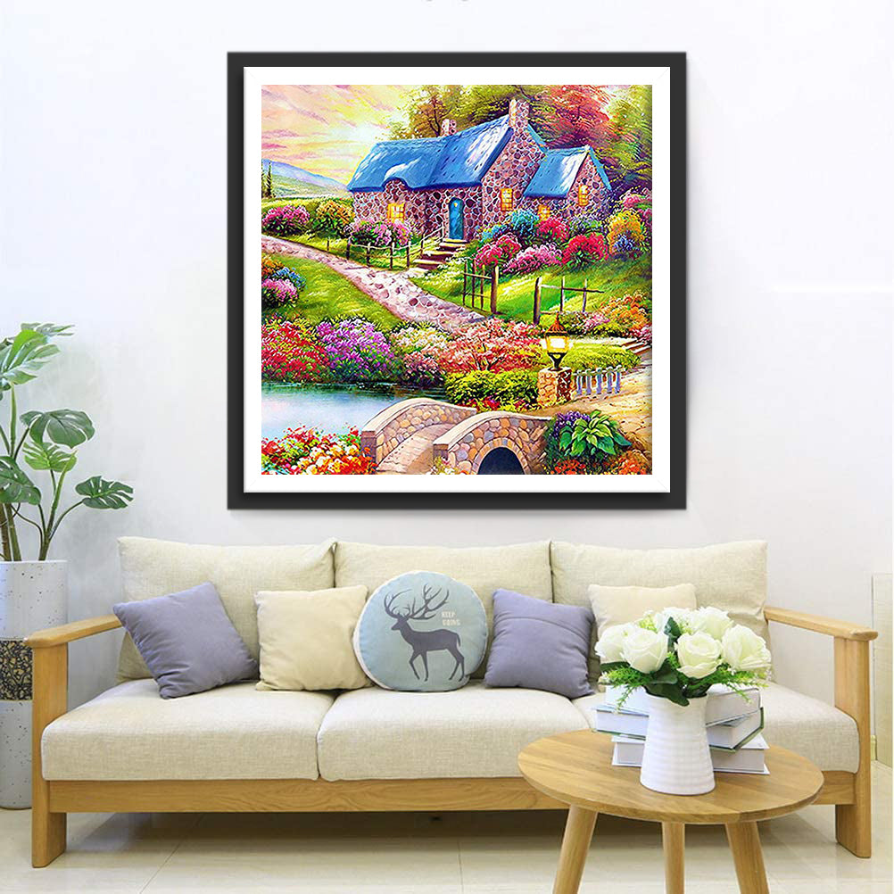 Lake View House Diamond Painting