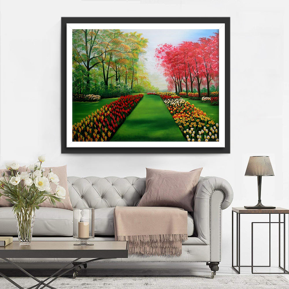 Flower garden Diamond Painting