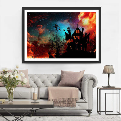 Haunted House and Wonderful Sky Diamond Painting