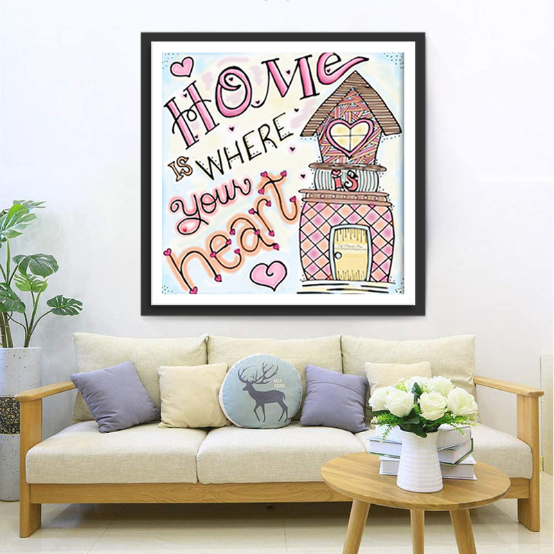 Home and Family Diamond Painting