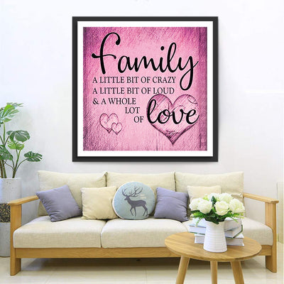 Family and Love Rose 5D DIY Diamond Painting Kits