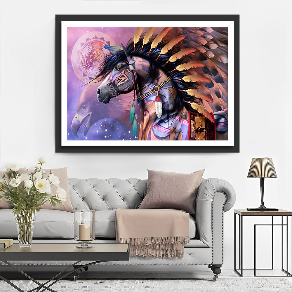 Horse of the Tribe Diamond Painting