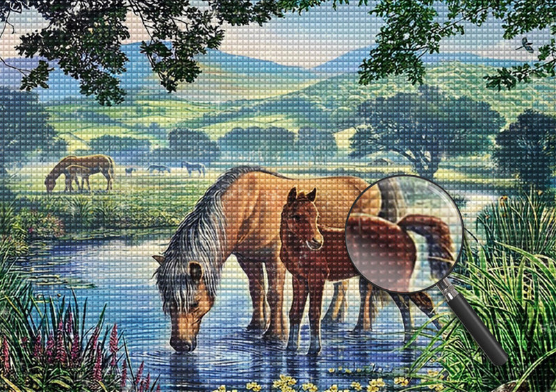 Horse 5D DIY Diamond Painting Kits HORW7
