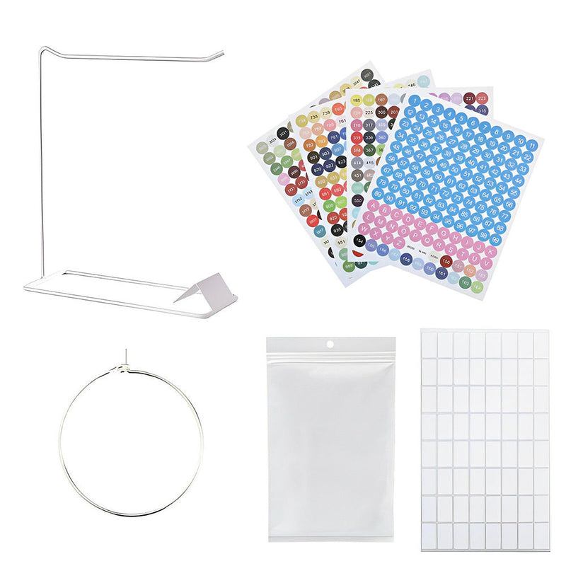 Hang-up Ring Diamond Painting Storage Rack Ziplock Bag Kits