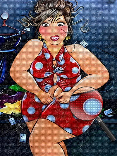 Fat Lady 5D DIY Diamond Painting Kits LADYNH16