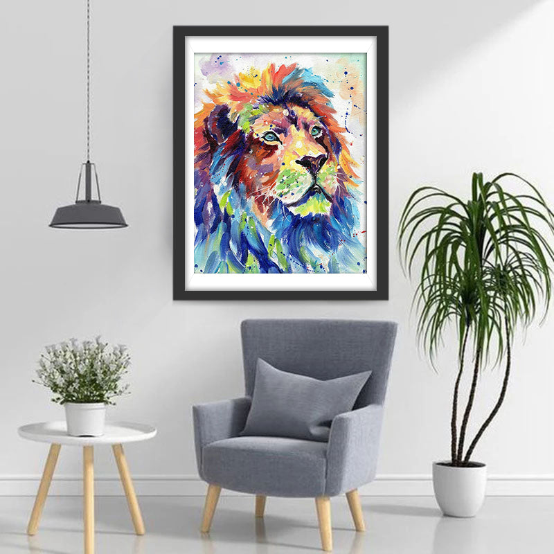 Colorful Lion Oil Painting Diamond Painting