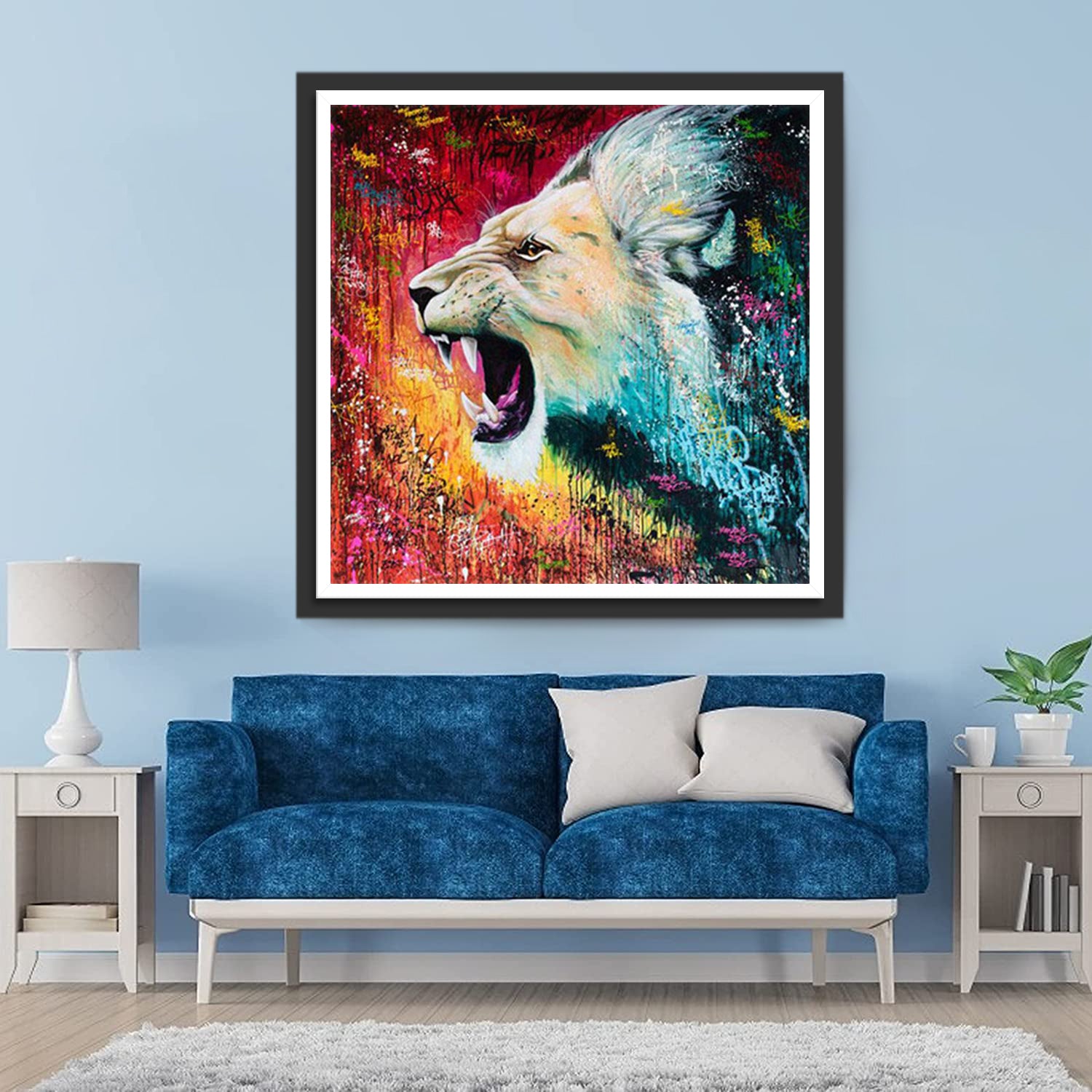 Savage Lion Diamond Painting