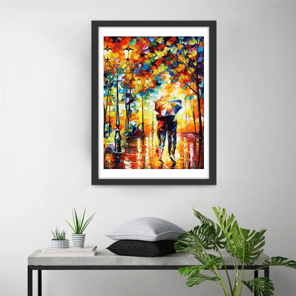 Couple and Fantasy Forest Diamond Painting