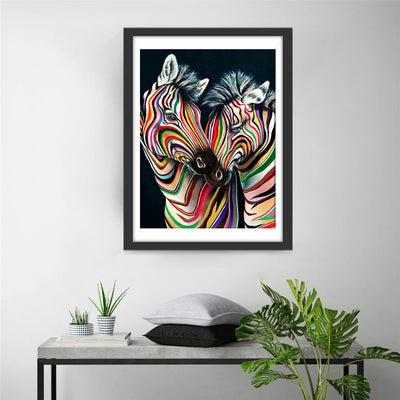 Colorful Zebra Diamond Painting