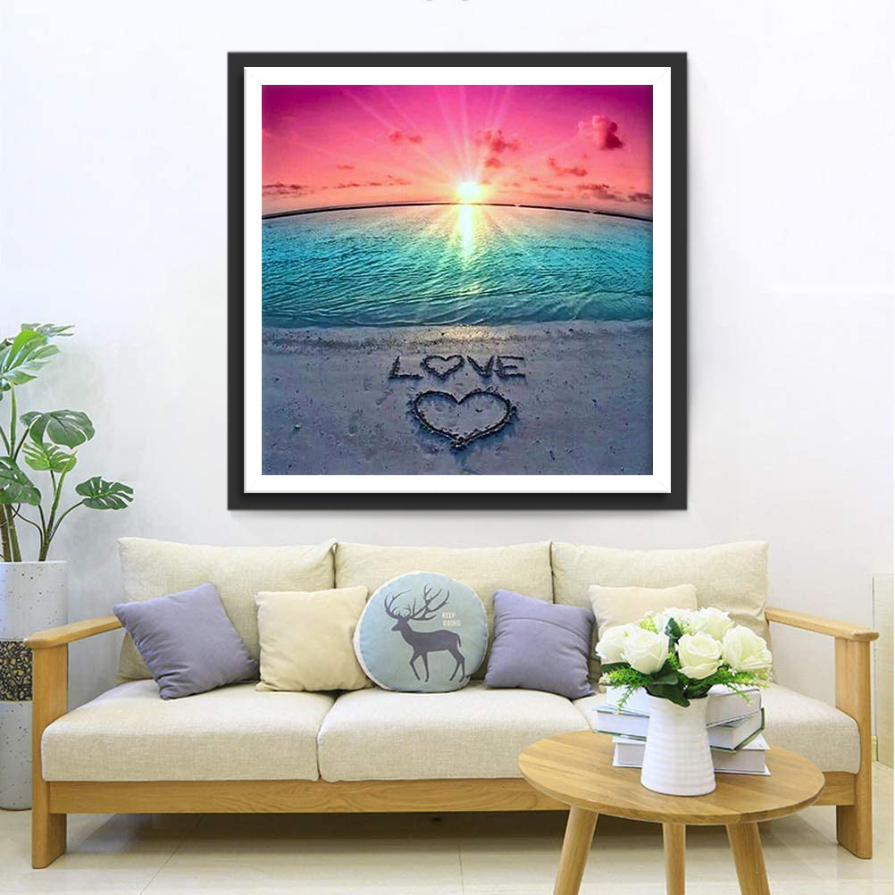 Heart of Love and the Sea Diamond Painting