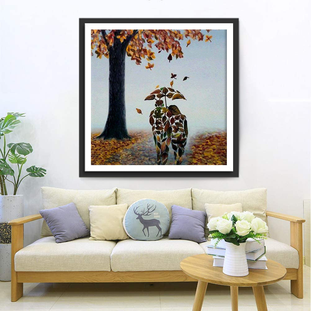 Leaves Couple Diamond Painting
