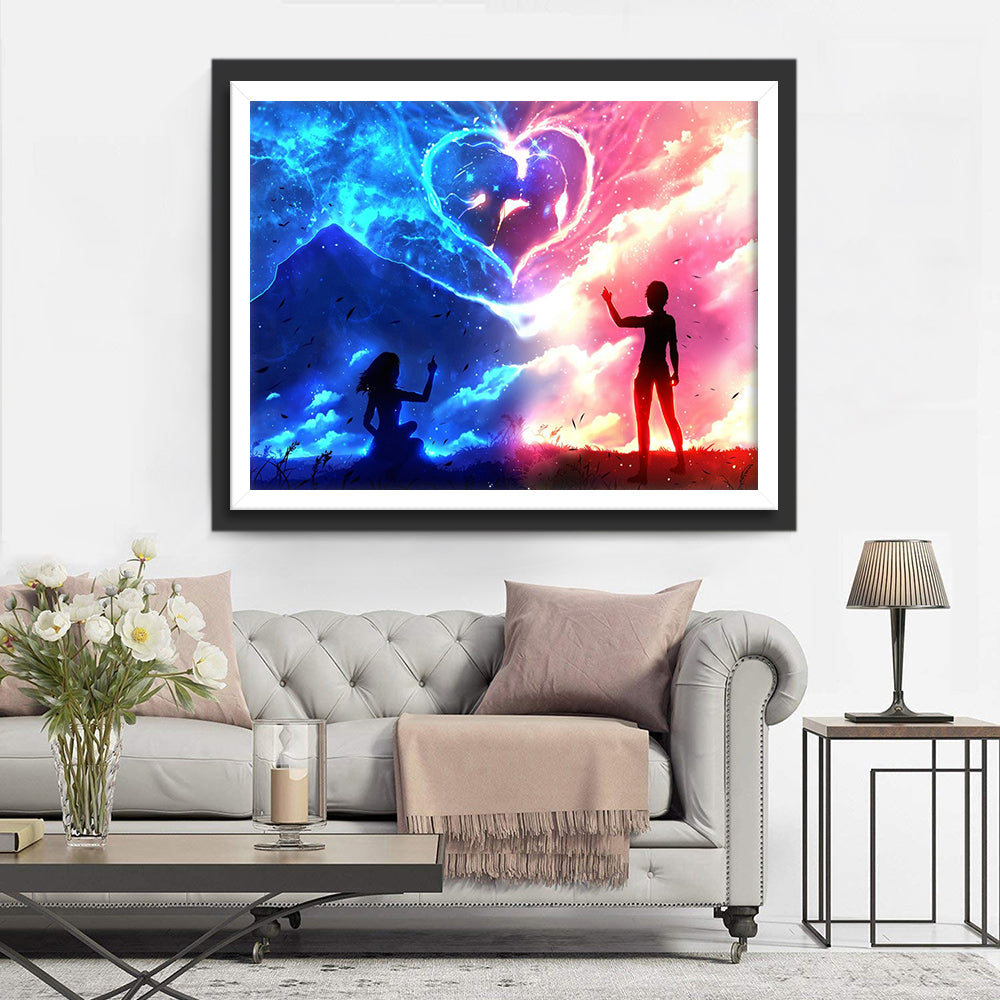 Couple and Lightning Bolt Diamond Painting