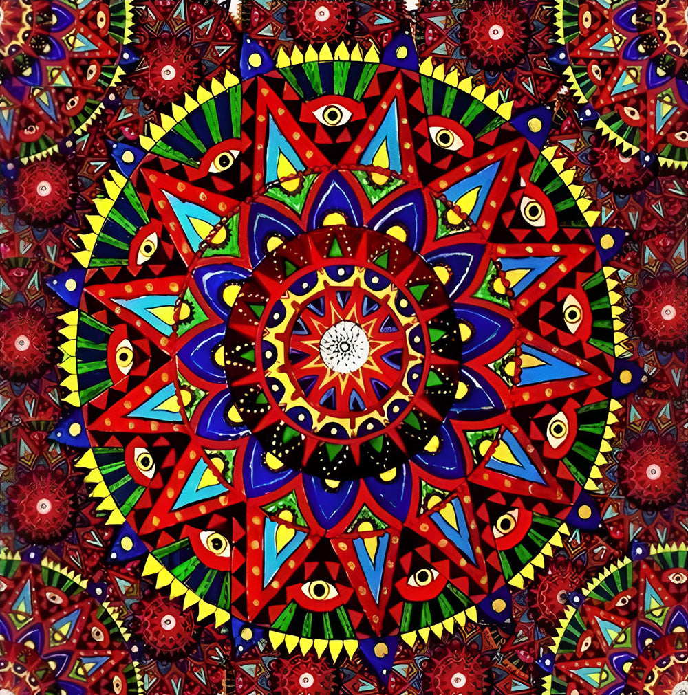 Red Mandala Diamond Painting