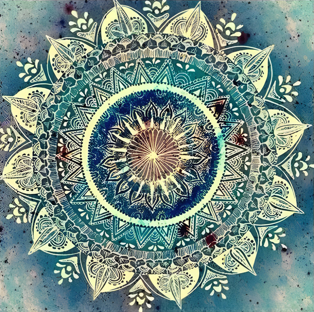 Beautiful Blue Mandala Diamond Painting