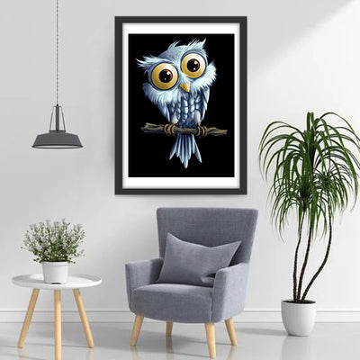 Owl with Huge Eyes 5D DIY Diamond Painting Kits