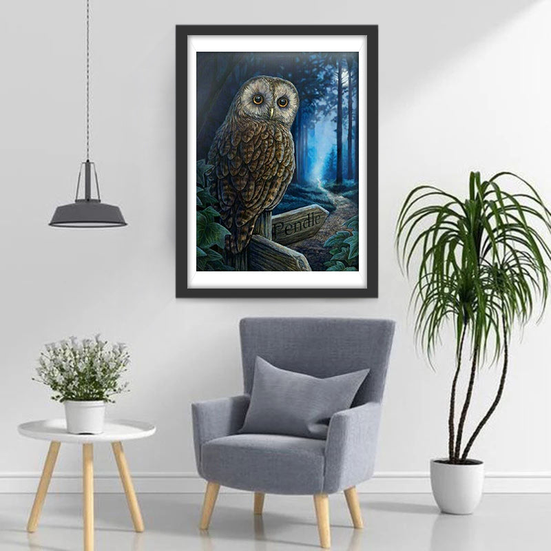 Owl in the Wood Diamond Painting