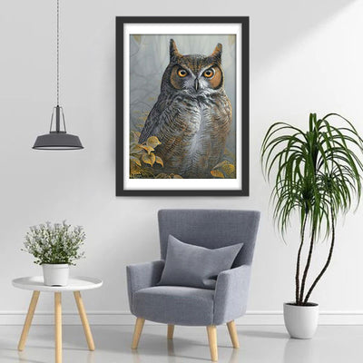 Yellow and White Owl 5D DIY Diamond Painting Kits