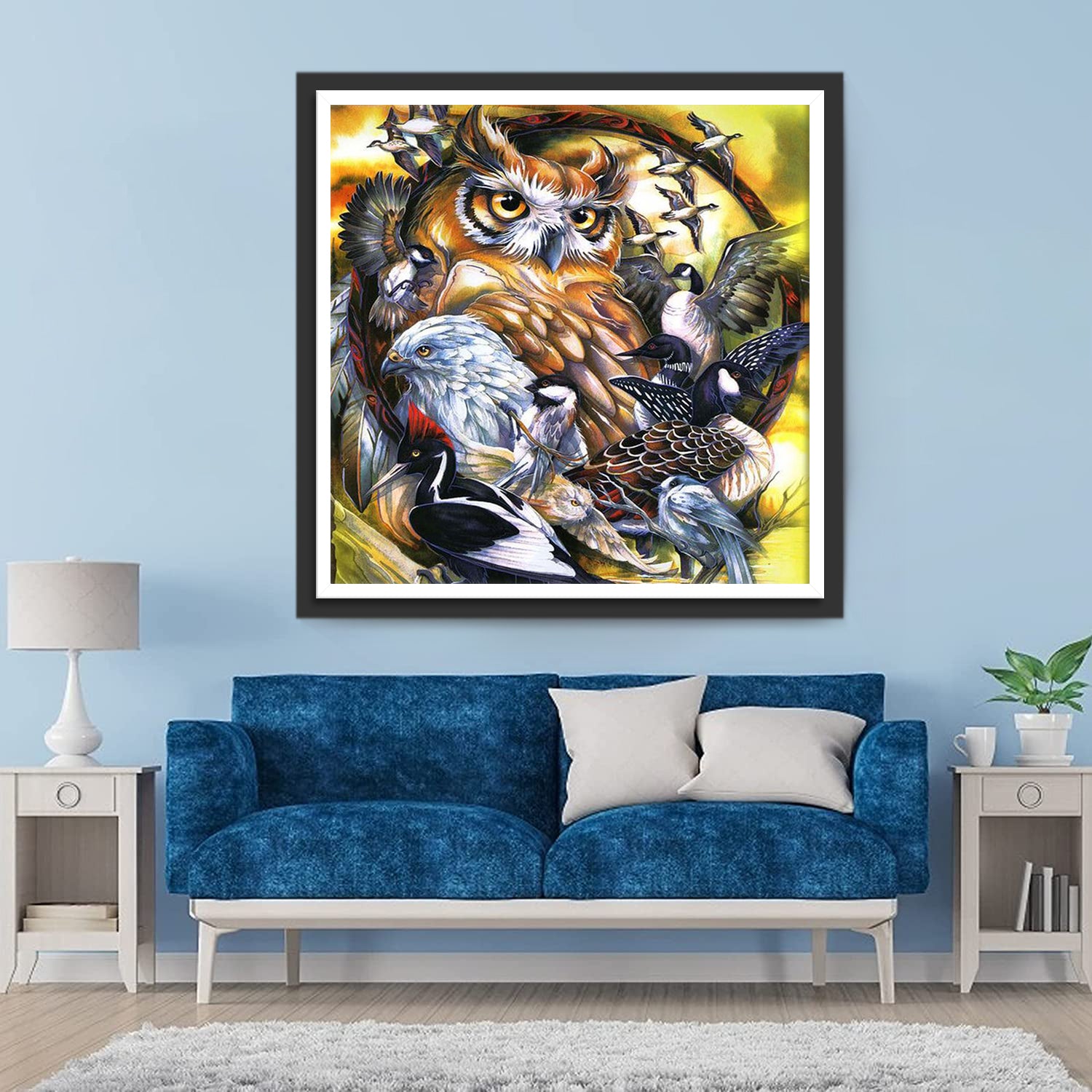 Owl and Flying Animals Diamond Painting