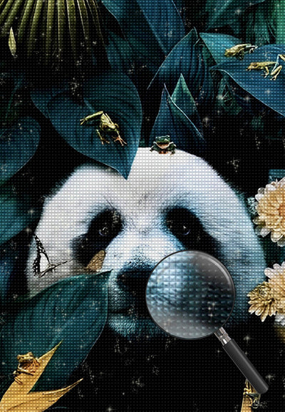 Panda, Butterfly and Frogs Diamond Painting