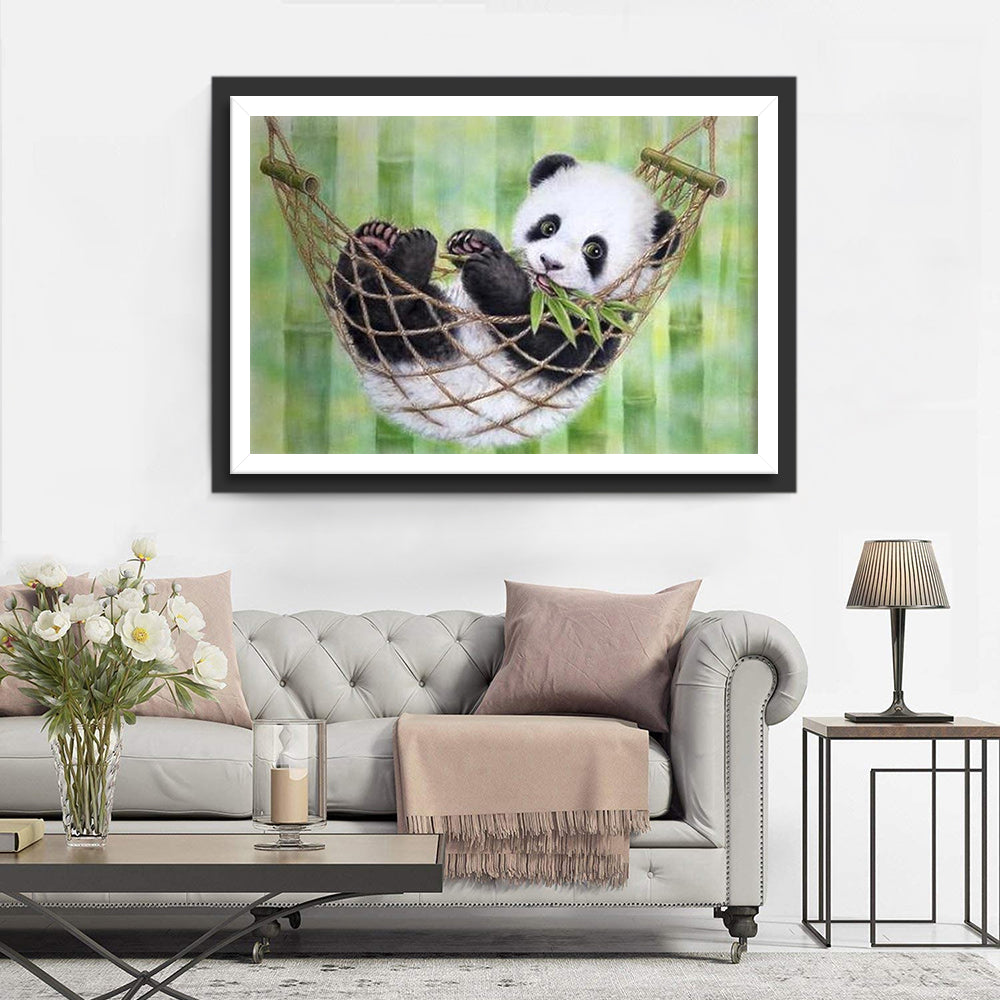Baby Panda on Hammock Diamond Painting