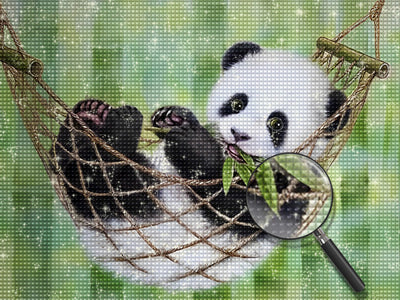 Baby Panda on Hammock 5D DIY Diamond Painting Kits
