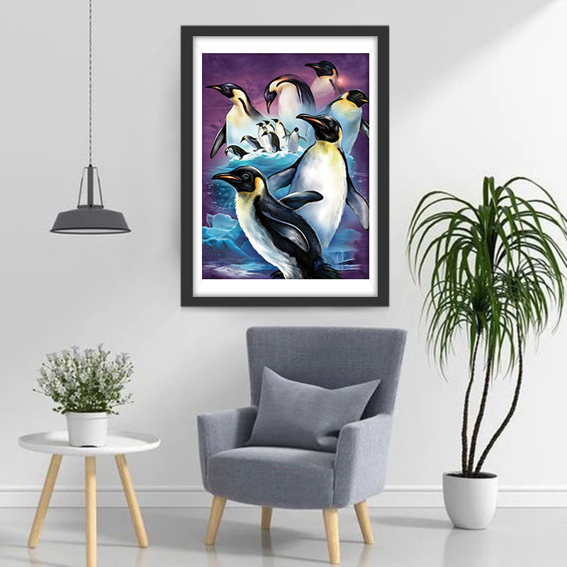 Herd of Penguins Diamond Painting