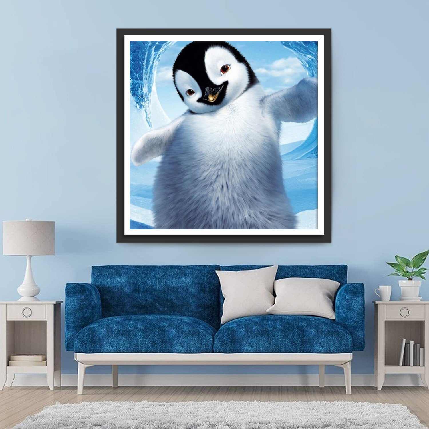 A Penguin Selfie Diamond Painting
