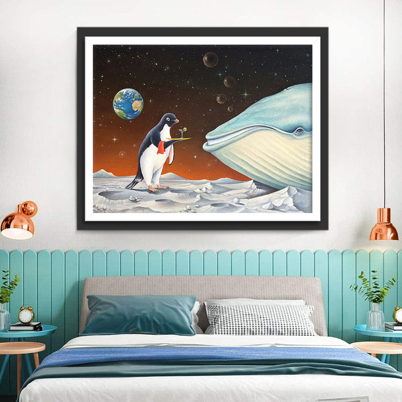 Penguin and Whale 5D DIY Diamond Painting Kits