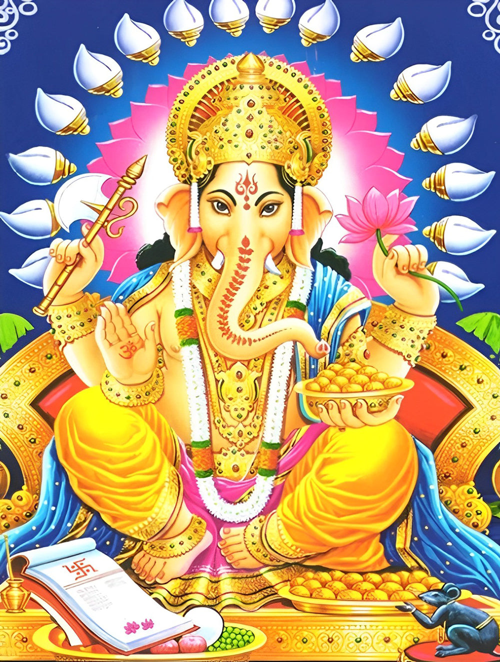 Golden Ganesh Diamond Painting