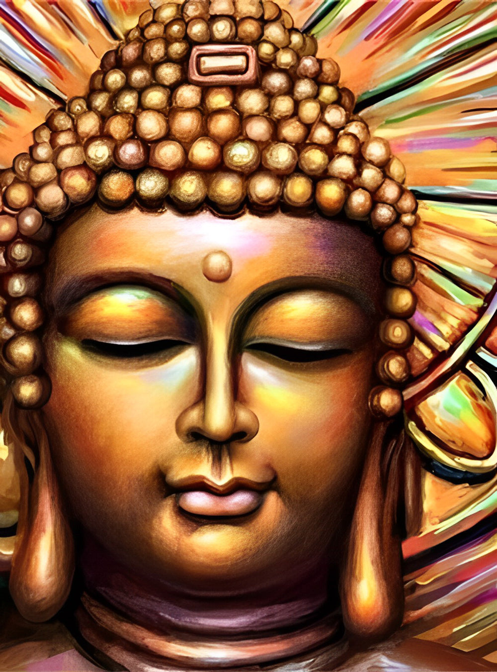 Multicolor Buddha Statue Diamond Painting