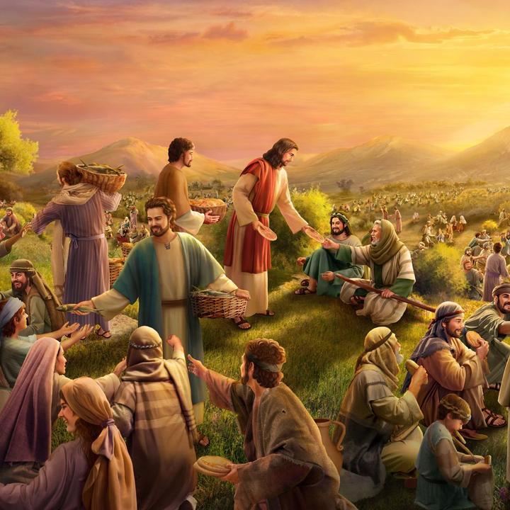 Jesus and the Suffering People Diamond Painting