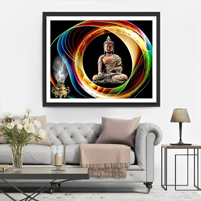 Incense Burner and Buddha Diamond Painting