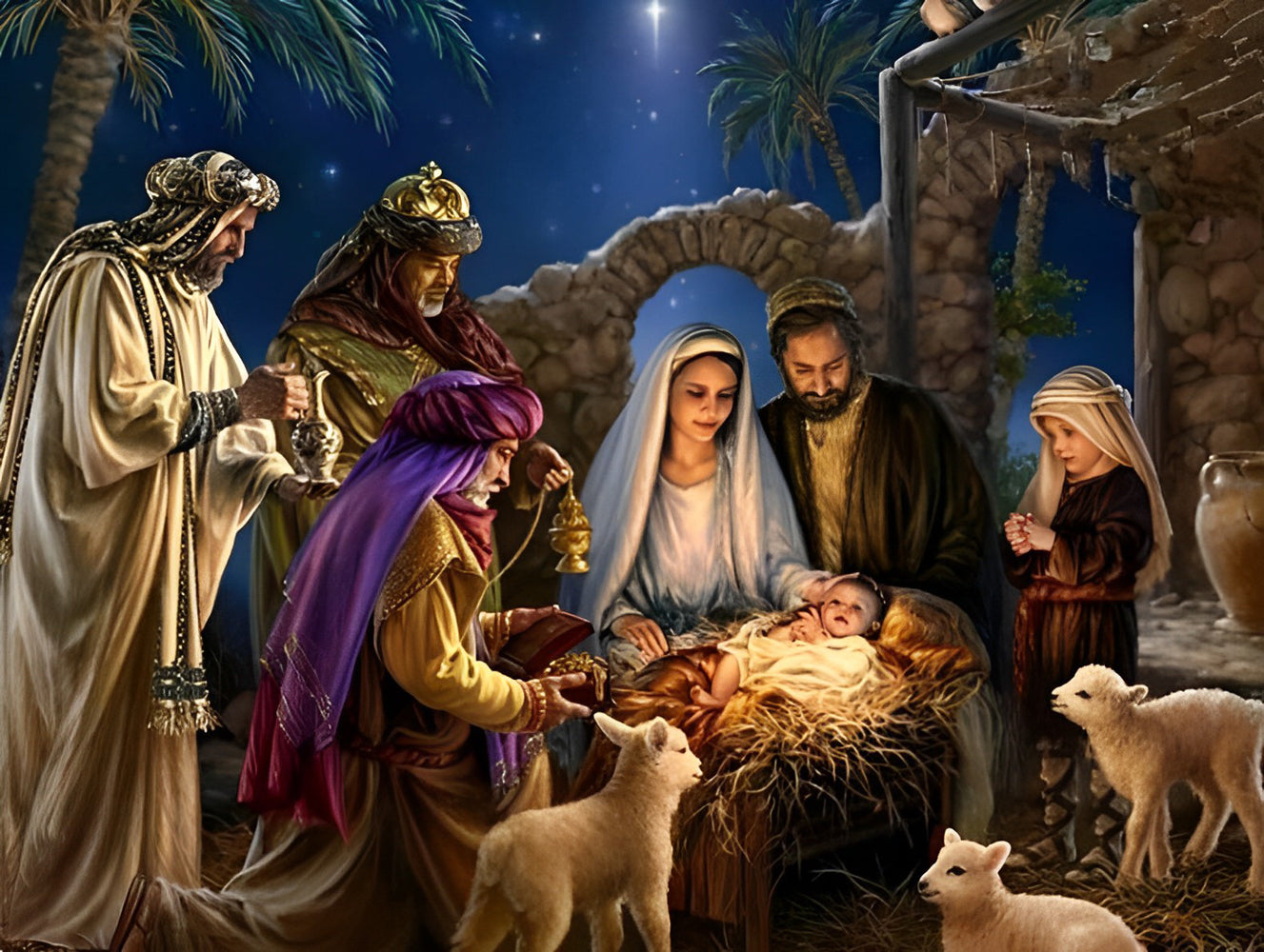 The Birth of Christ Diamond Painting