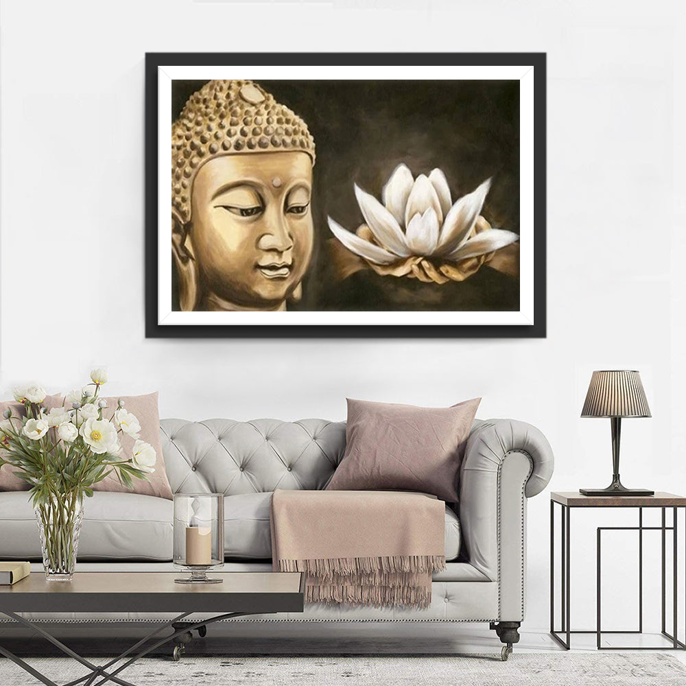 Lotus and Buddha Diamond Painting